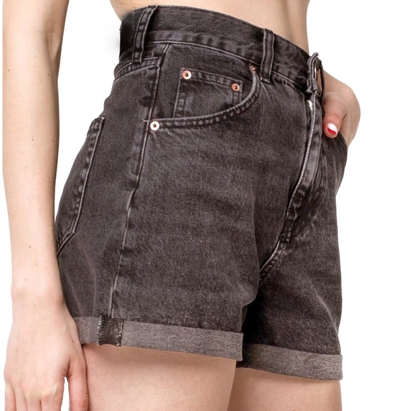 Urban Outfitters Pants - Urban Outfitters BDG The Mom High-Rise High Waisted Charcoal Denim Jean Shorts